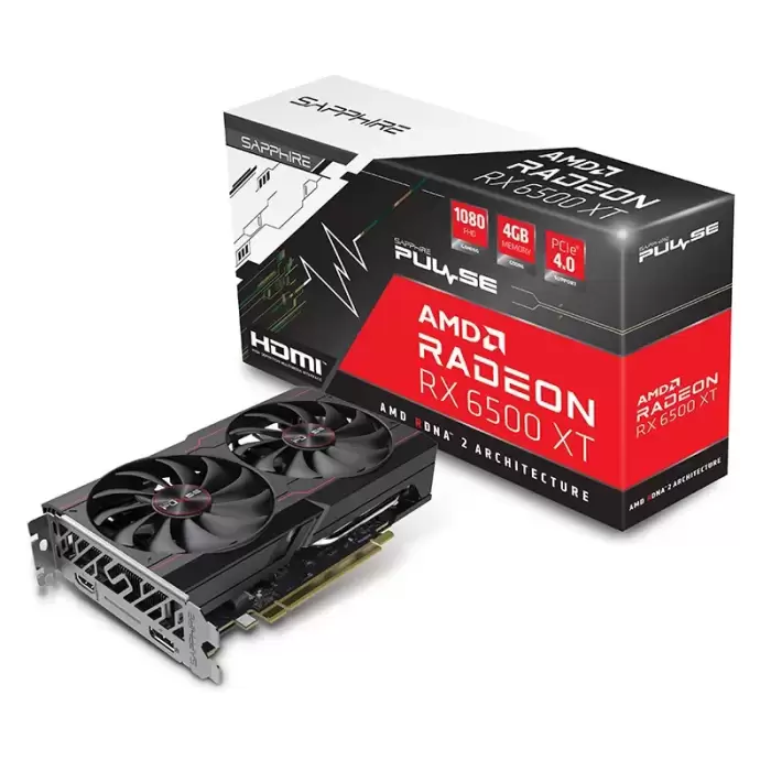 Placa de video Sapphire Radeon RX 6500 XT Pulse Gaming OC 4gb DDR6